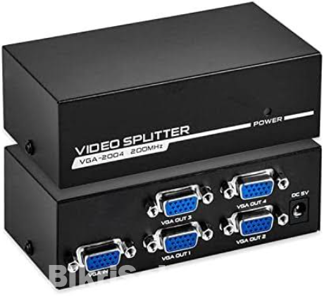 4 PORT 200MHz VGA SPLITTER MODEL: VGA-2004